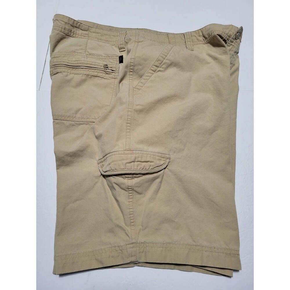 Dockers Men Cargo Shorts Size 36 Light Beige Khaki Cotton Nylon Blend Inseam 12”